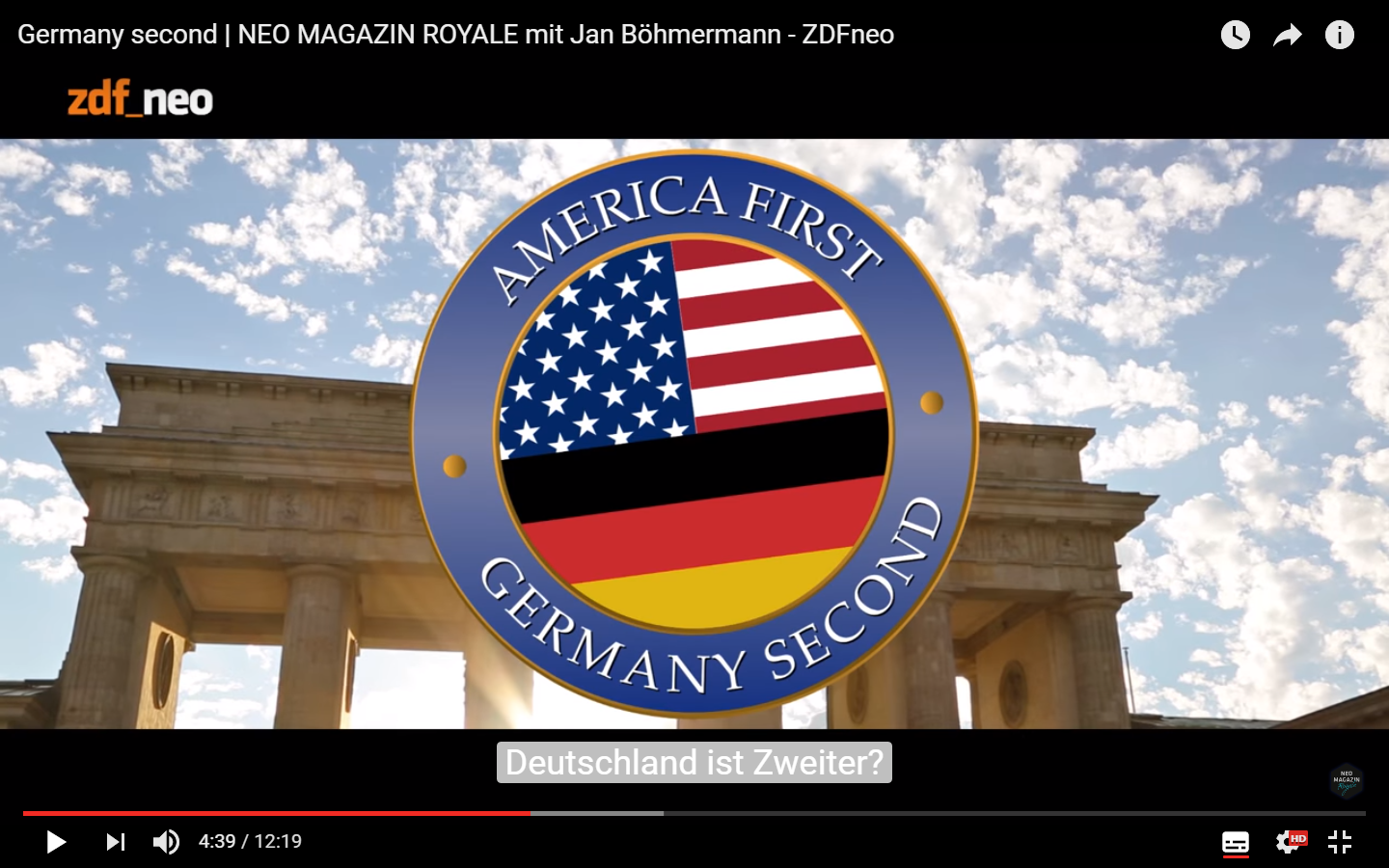 Frühstücksei Woche 6: Germany second